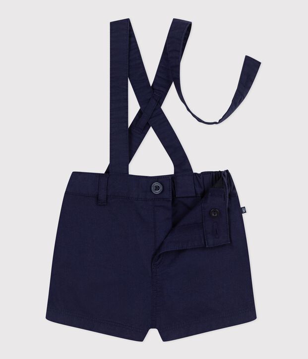 Shorts con bretelle in serge neonato SOIR