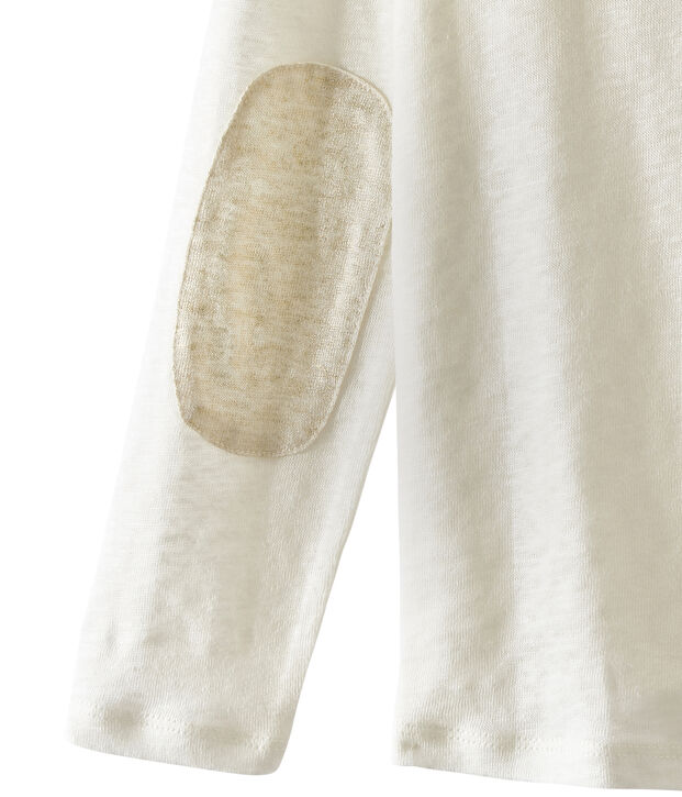 T-shirt per bambina bianco/giallo