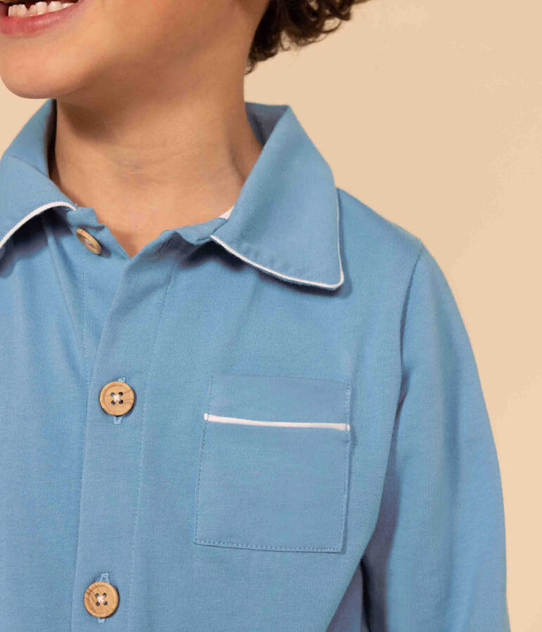 Pigiama bambino in jersey blu