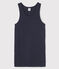 Canottiera iconica in cotone Donna blu SMOKING