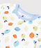 Pigiama corto fantasia limoni bambino in cotone biologico bianco MARSHMALLOW/bianco MULTICO