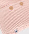 Cardigan in tricot a punto legaccio per bebè rosa SALINE