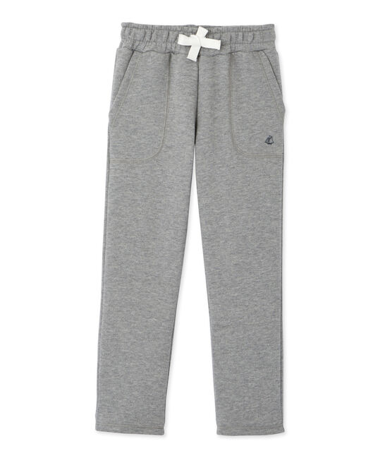 Pantaloni per bambino in molleton grigio SUBWAY CHINE