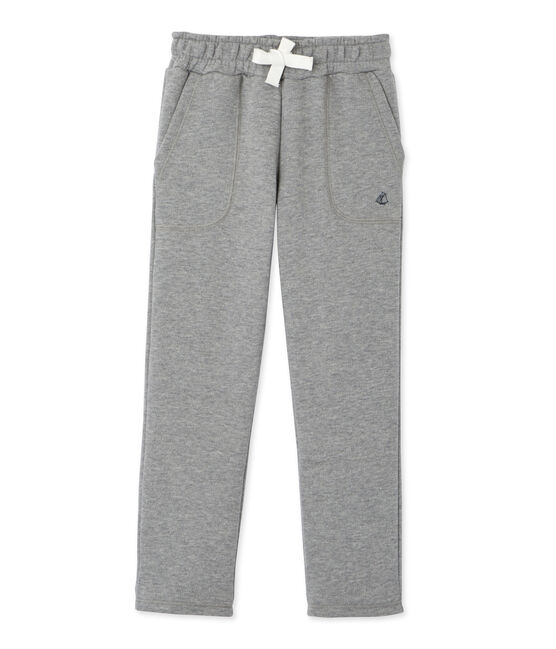 Pantaloni per bambino in molleton grigio SUBWAY CHINE