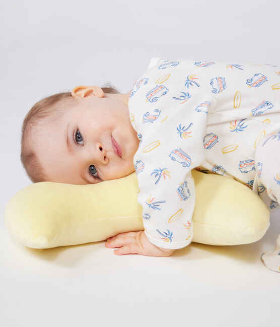 Pigiama in cotone con furgoni neonato bianco MARSHMALLOW/bianco MULTICO