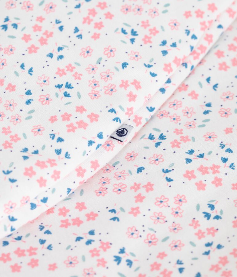 Sacco nanna neonato in cotone con stampa a fiori TOG 2 bianco/multicolore