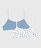 Set di brassière bambina in cotone con mele stampate variante 1