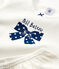 Pigiama bambina a pois in cotone biologico bianco MARSHMALLOW/blu MEDIEVAL
