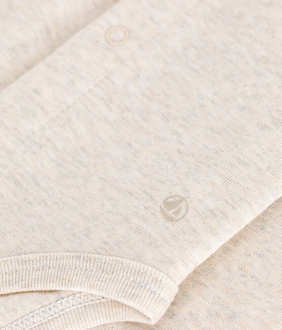 Body a manica lunga con colletto in cotone per bebè beige MONTELIMAR CHINE