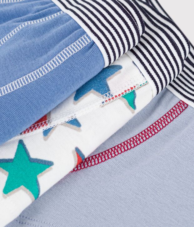 Set di boxer in cotone con stampa di stelle bambino multicolore