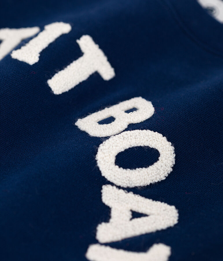 Felpa in cotone donna blu