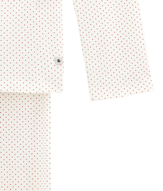 Pigiama per bambina bianco MARSHMALLOW/rosso TERKUIT