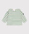 Top da marinaio per neonati in cotone spesso verde MARSHMALLOW/ PALMERAIE