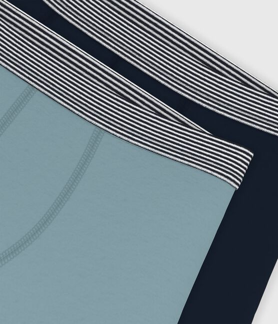 Set di boxer in cotone ed elastan tinta unita bambino variante 2