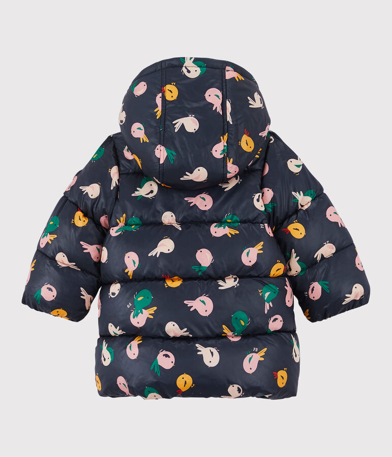 Piumino in poliestere beb&egrave;. blu SMOKING/bianco MULTICO