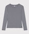 T-shirt L'ICONIQUE girocollo in cotone Donna blu SMOKING/bianco MARSHMALLOW