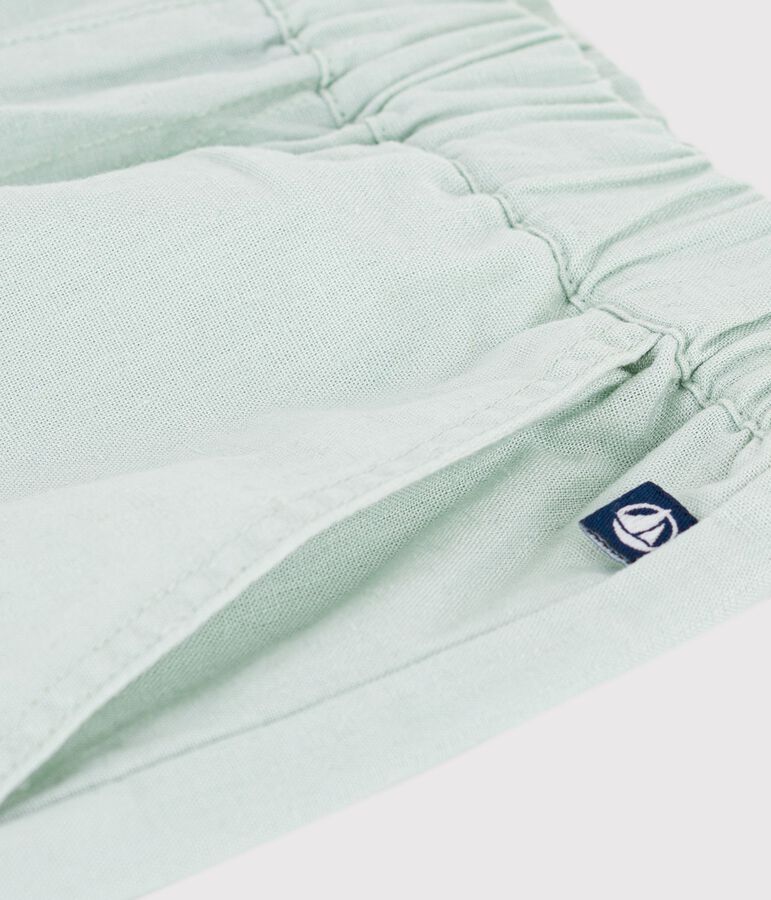 Pantaloni in cotone e lino bambino blu SPRAY