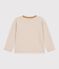 T-shirt a maniche lunghe a righe bambino beige/ecru/beige