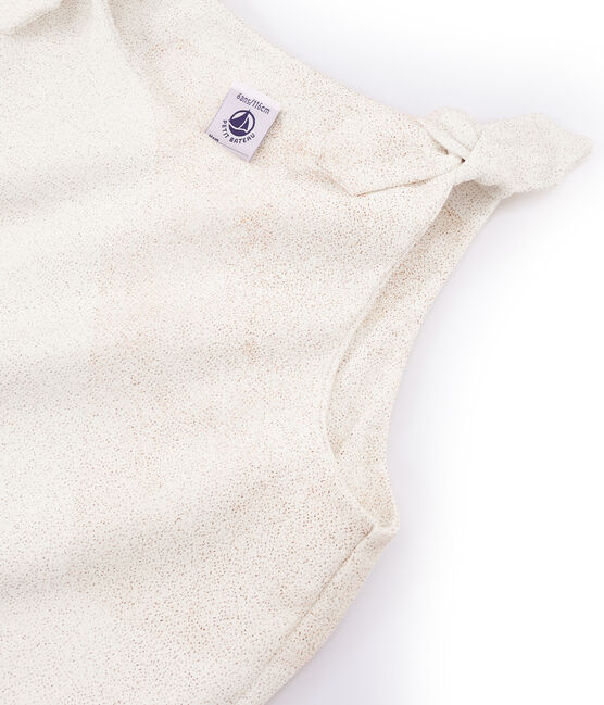 Canottiera bambina bianco MARSHMALLOW/rosa COPPER