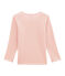 tee-shirta maniche lunghe per bambina in lana e cotone rosa JOLI