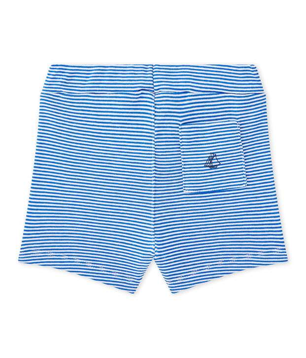 Short beb&eacute; bambino rigato blu/bianco