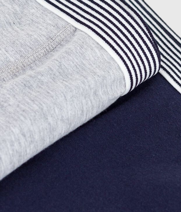 Set di boxer in cotone ed elastan tinta unita bambino multicolore