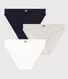 Confezione da 3 slip di cotone donna