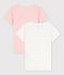 Confezione da 2 t-shirt bambina a maniche corte con stelline in cotone biologico variante 1
