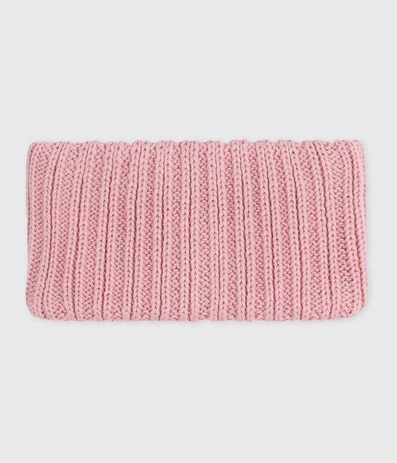 Snood in maglia foderata in pile neonata rosa CHARME