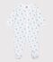 Pigiama in cotone con stampa a fiori neonato bianco MARSHMALLOW/bianco MULTICO