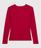 T-shirt scollo a V iconica in cotone Donna rosso TERKUIT