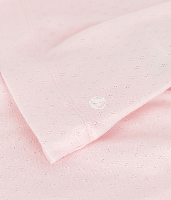 Pigiama corto in cotone bambina rosa FLEUR