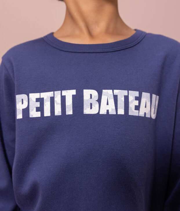 Pigiama bambino unisex in cotone Petit Bateau  blu