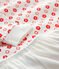Camicia da notte bambina a fiori in cotone biologico bianco MARSHMALLOW/ SPICY