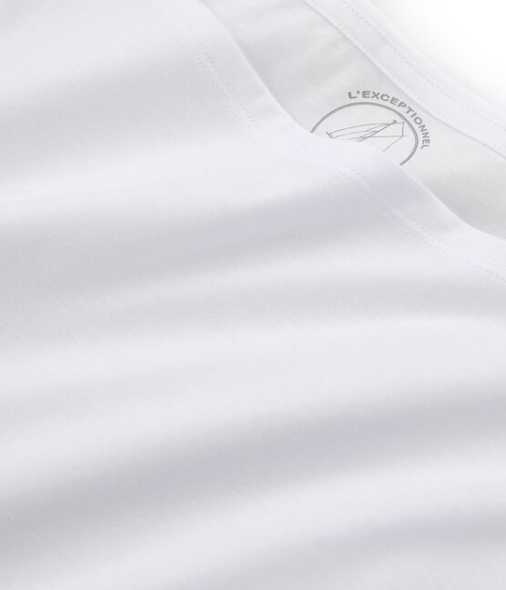 T-shirt manica corta in cotone Sea Island donna bianco ECUME