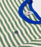T-shirt a maniche corte in cotone a righe bambino verde PALMERAIE/ AVALANCHE