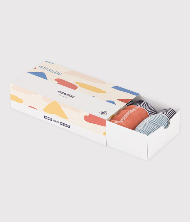 Confezione da 5 boxer bambino in cotone multicolore