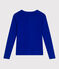 T-shirt L'Iconique in cotone tinta unita donna blu SURF