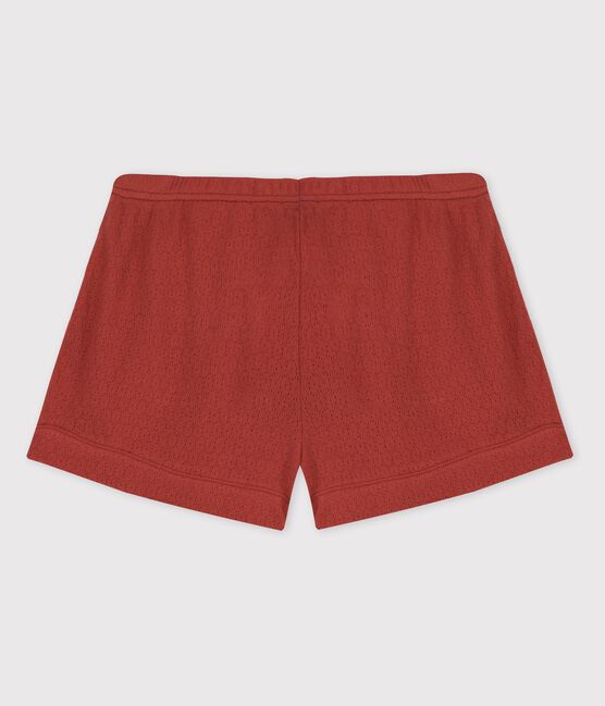 Short in cotone traforato donna marrone OMBRIE