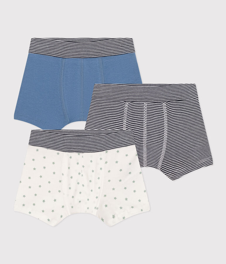 Confezione da 3 boxer a stella in cotone bambino multicolore