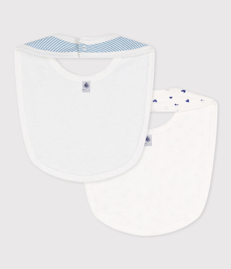 CONFEZIONE DA 2 BAVAGLINI IN COTONE PER NEONATI multicolore