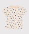 Polo a maniche corte in cotone con barchette stampate neonato blu AVALANCHE/bianco PERSE
