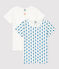 Confezione da 2 t-shirt bambina a manica corte con stampa grafica a fiori in cotone biologico variante 1