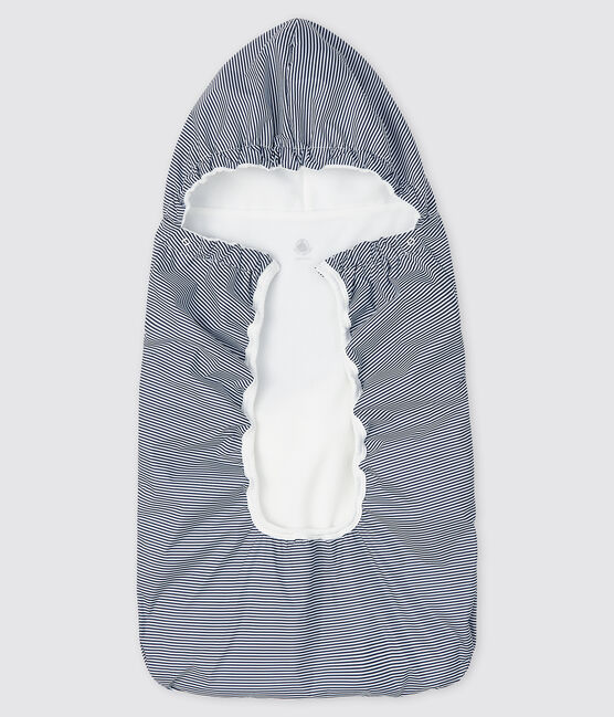 Protezione marsupio bebèa righe blu SMOKING/bianco MARSHMALLOW