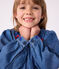 Abito a maniche lunghe in denim bambina blu DENIM CLAIR