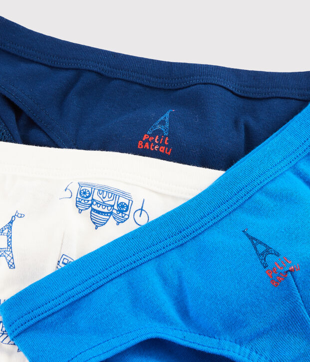 Confezione da 3 slip Parigi bambino multicolore