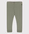 Leggins per bebè in cotone tinta unita verde MARECAGE