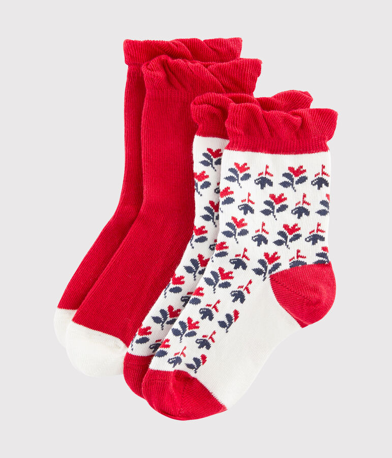 Confezione da 2 paia di calzini bambina multicolore