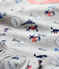 Pigiama bambino fantasia Parigi in cotone biologico grigio BELUGA/bianco MULTICO