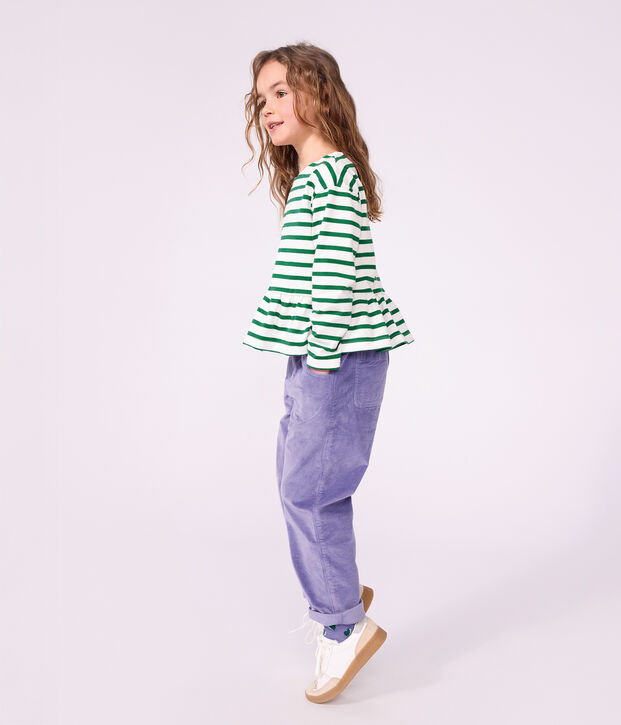 Marini&egrave;re in cotone bambino verde/verde